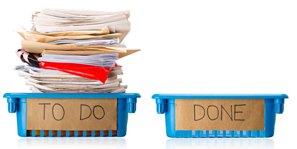 to do, overwhelm, procrastination